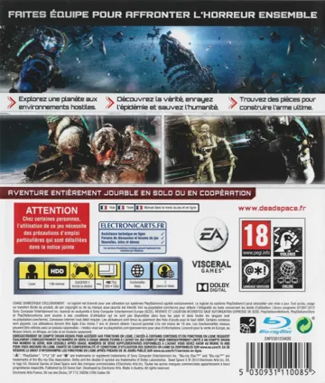 Dead Space 3 (USA) (Theme) box cover back